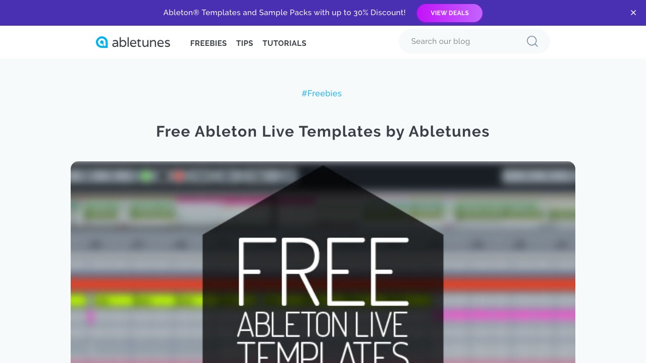 Free Ableton French Electro House Template: Sugar Boss (Abletunes)