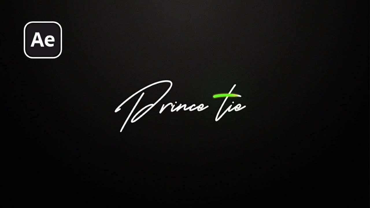 Free After Effects 2025 Project: Signature Text Reveal (sheikh sohel)