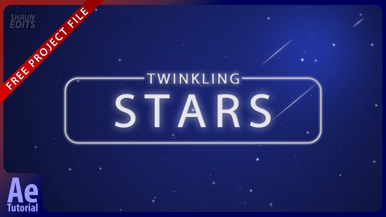 Free After Effects Project: Shooting Stars Effect (Shaun Ray Edits)