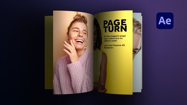 Free AE 2022 Project: Page Flip Animation (Manuel does Motion)