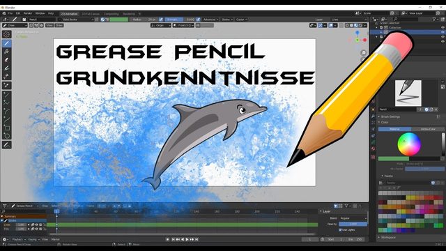 Free Blender 2.90 File: Grease Pencil Starter Scene (Ovi Gomy)