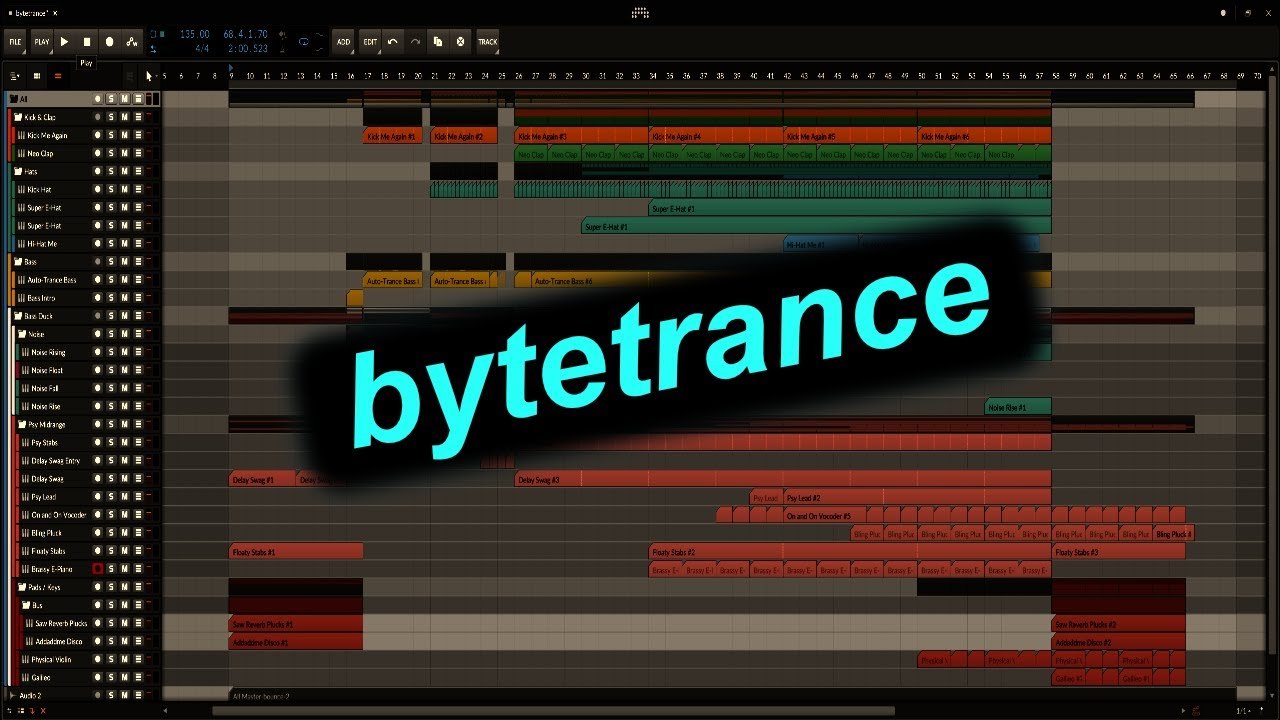 Free Bitwig 3.1 Project: 'bytetrance' by Kyle Beck (Devices Only)