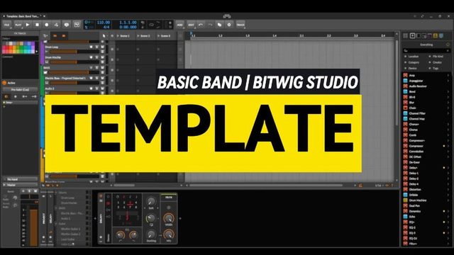 Free Bitwig Band Template 'Basic Band' by Reverb Reflections
