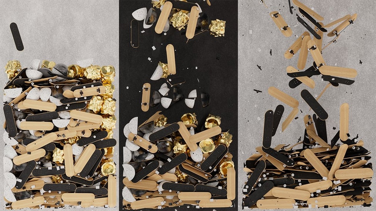 Free Cinema 4D 2024 Skate and MoGraph Project File (Wendelin Jacober)