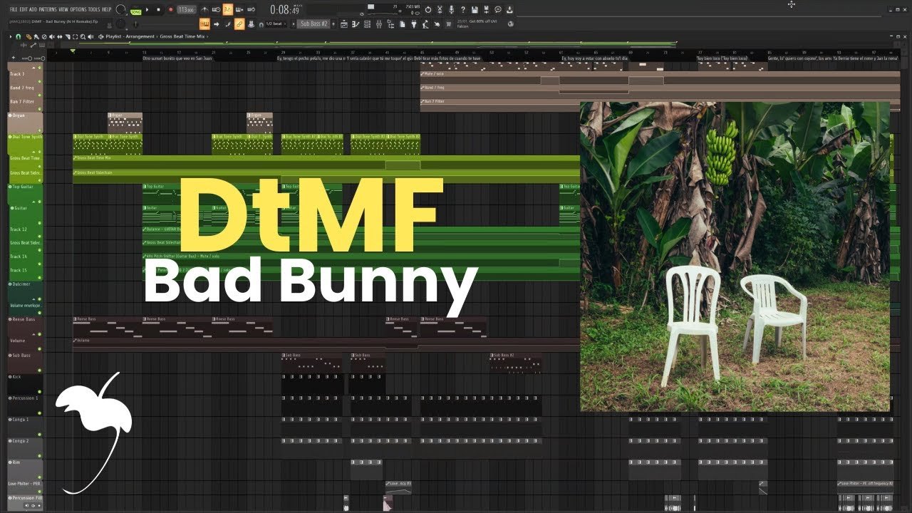 Free FL Studio 2024 FLP: Bad Bunny 'DtMF' Remake with Vital (N H)