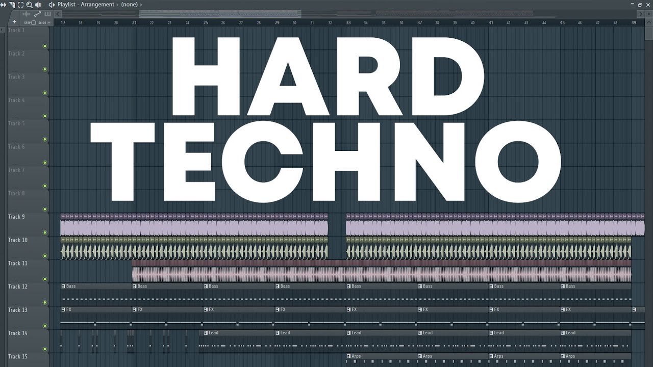 Free FLP: Hard Techno Track in FL Studio, F Minor (D34N)