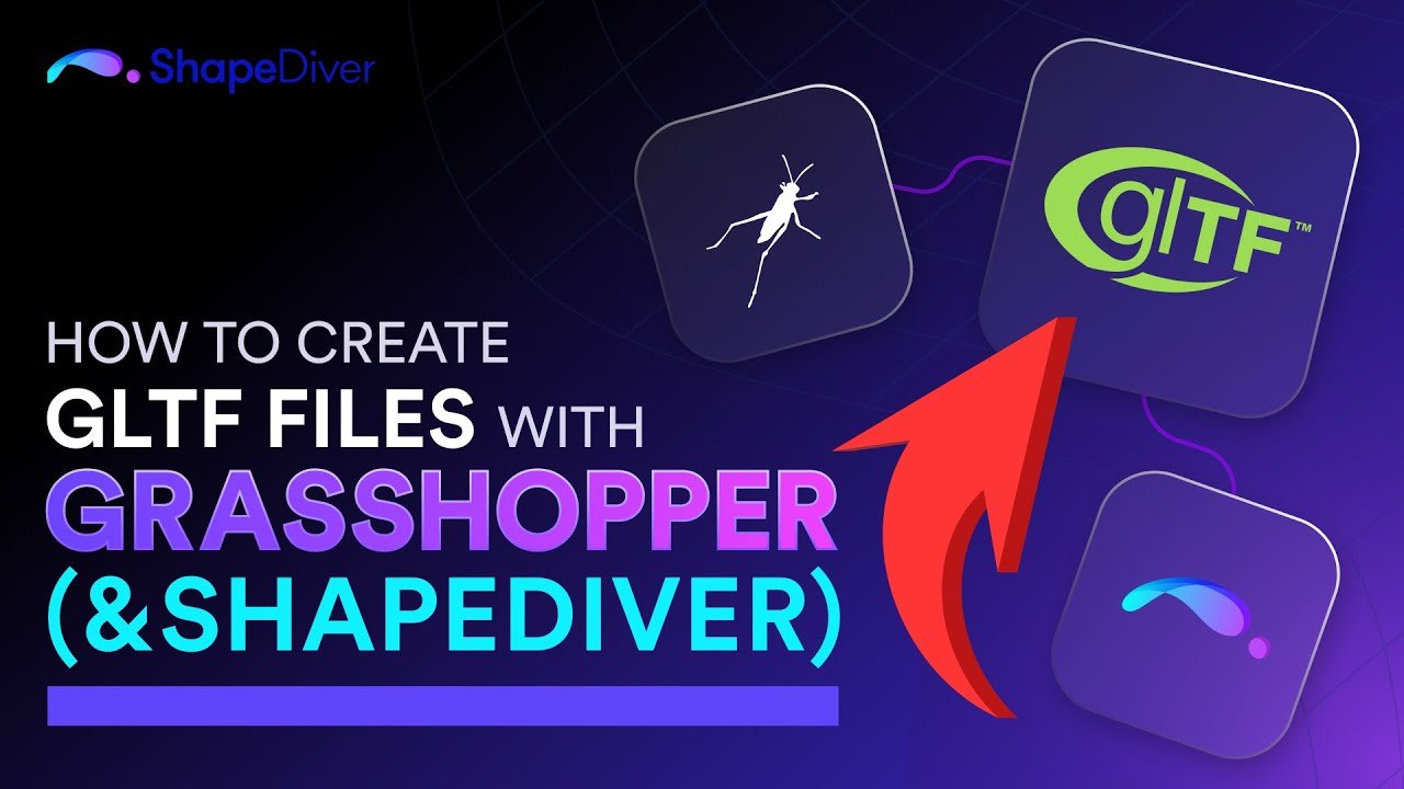 Free Grasshopper Definition: glTF Export with Textures (ShapeDiver)