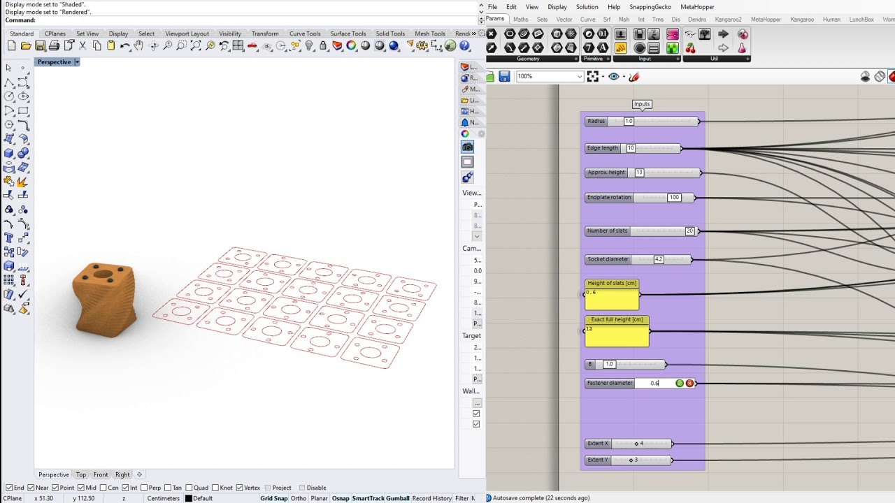 Free Grasshopper Definition: Parametric Table Lamp Body (Bálint Tóth)