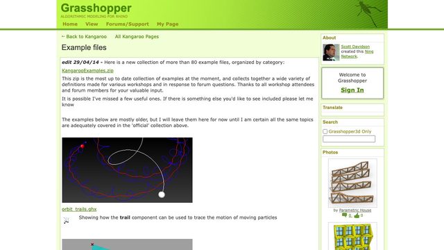 Free Grasshopper Files: 80+ Kangaroo Physics Examples (Daniel Piker)