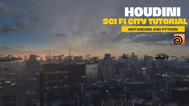 Free Houdini HIP: Procedural Sci-Fi City, USD Workflow (Tutorialavi)