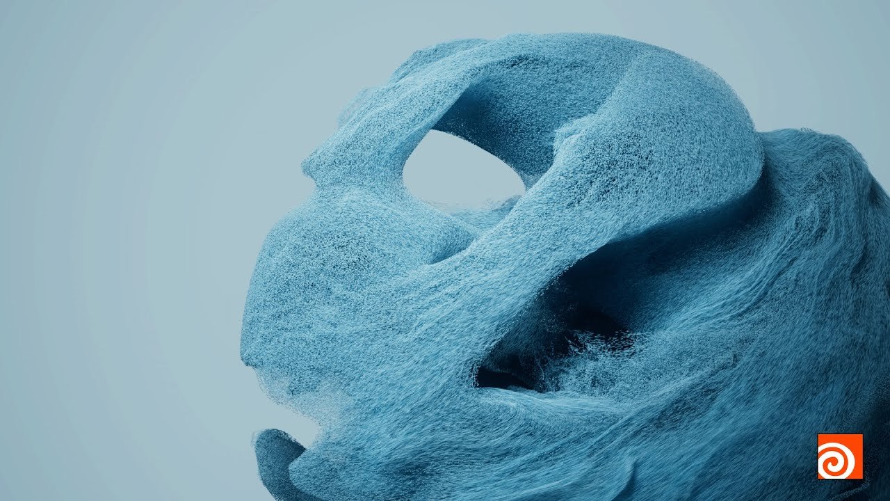 Free Houdini 19.5 HIP: Abstract Particle Flow, Redshift (Mats Nyman)