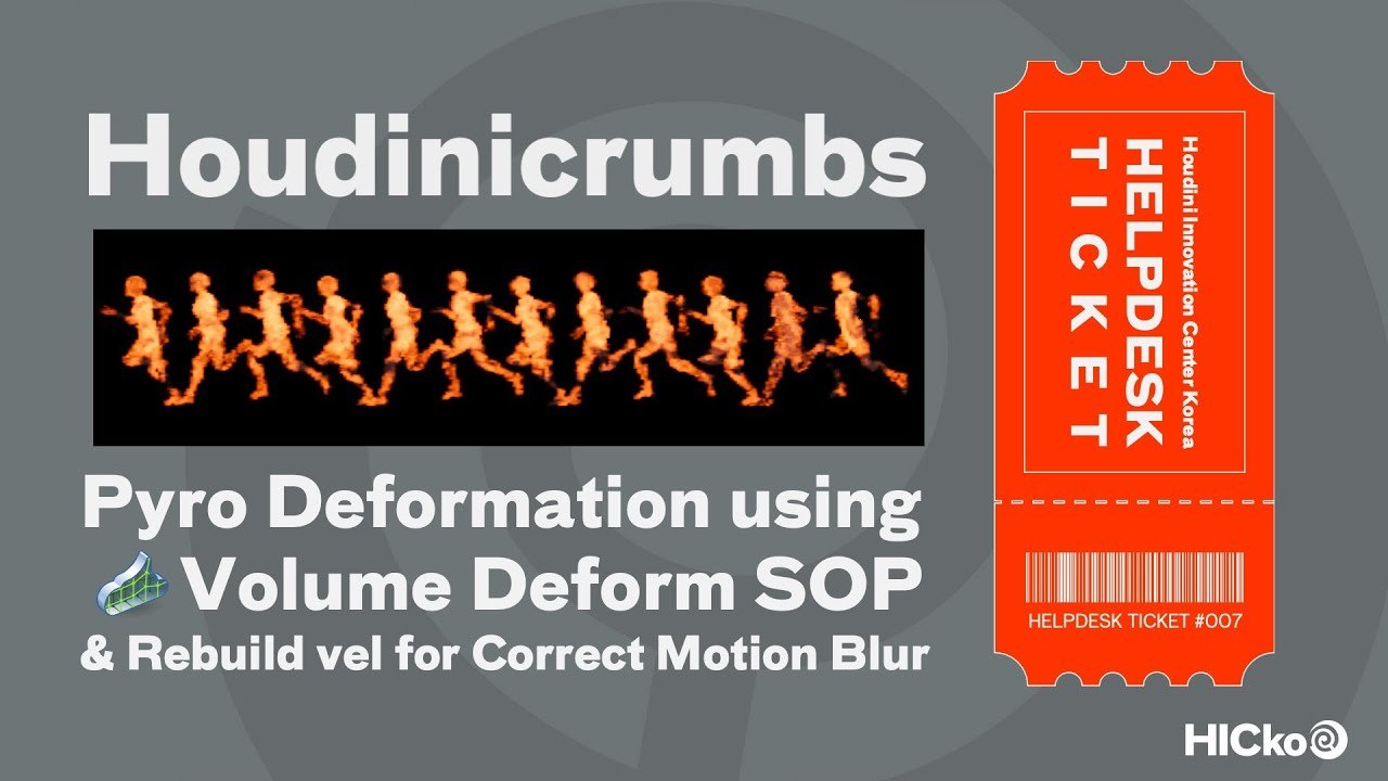Free Houdini File: Pyro Volume Deform SOP Setup (Houdinicrumbs)