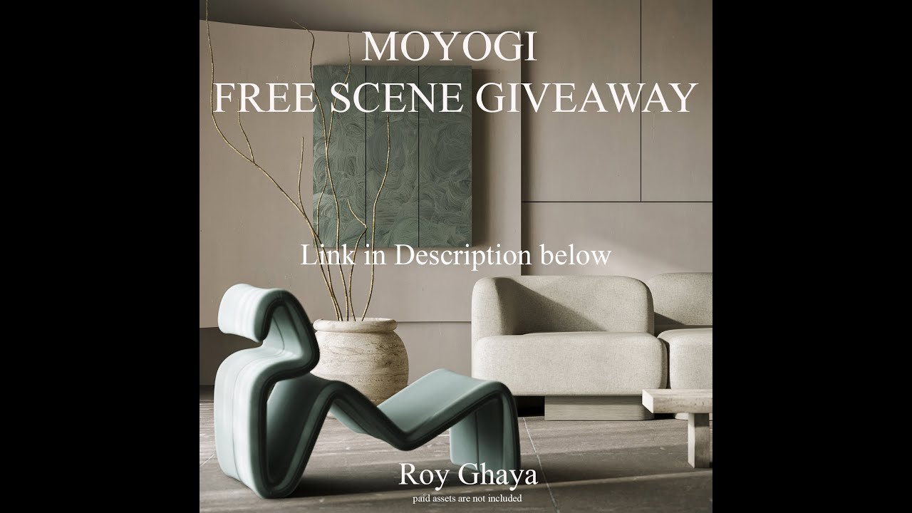 Free 3ds Max 2018 Corona Scene: Moyogi (Roy Ghaya)