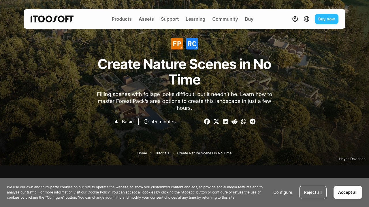 Free 3ds Max Forest Pack Starter Scene: Nature Scenes in No Time