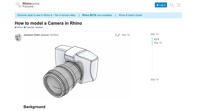 Free Rhino 8 Tutorial File: Solid Modeling a Camera Body (McNeel)