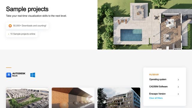 Free Revit 2020 Villa Sample Project for Enscape Rendering (Chaos)