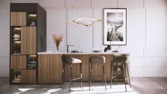Free SketchUp + Enscape Interior Kitchen Scene (Wisable)