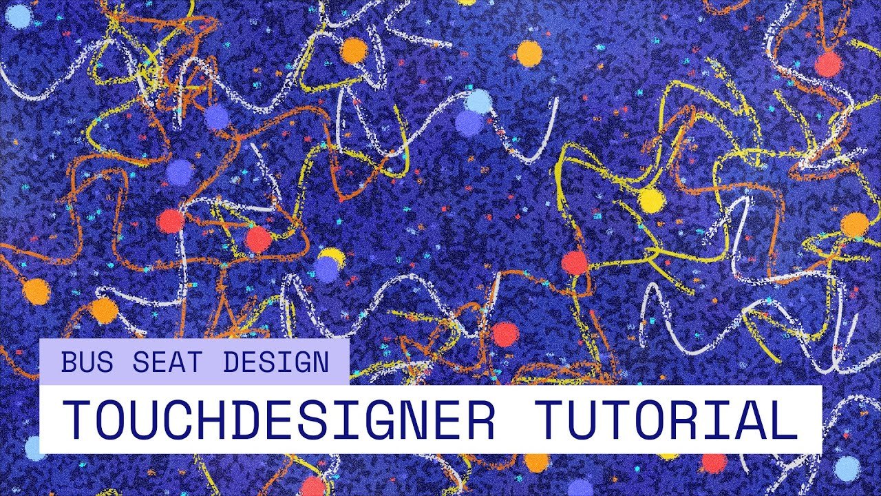 Free TouchDesigner File: Generative Bus Seat Pattern (anya maryina)