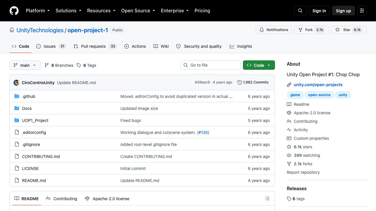 Free Unity 2020.3 Project: Open Project #1 Chop Chop (Unity)
