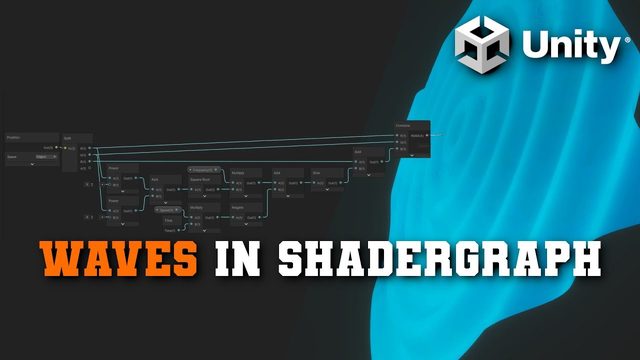Free Unity 2021.3+ Project: Shader Graph Vertex Waves (LlamAcademy)