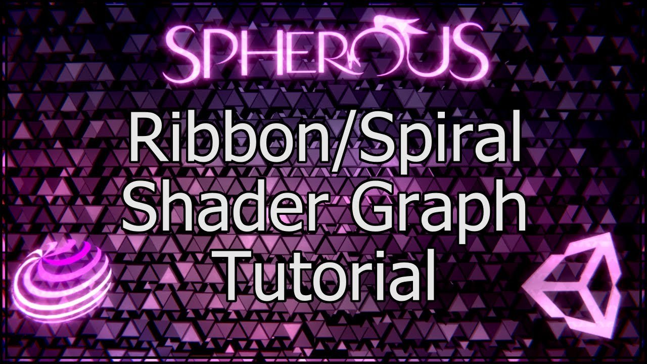 Free Unity 2019.4 Project: Ribbon Spiral Shader Graph (Spherous)